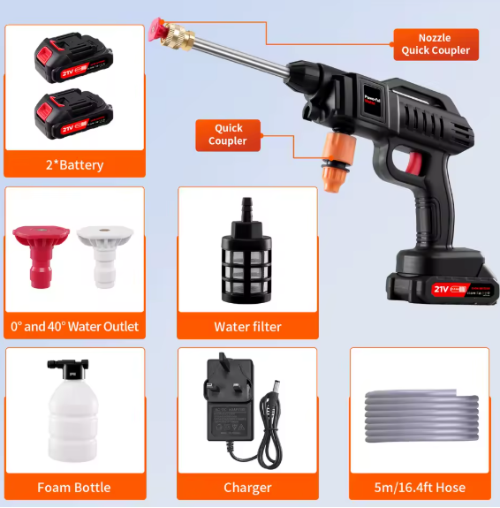 60 Bar Cordless Pressure Washer - Complete Kit