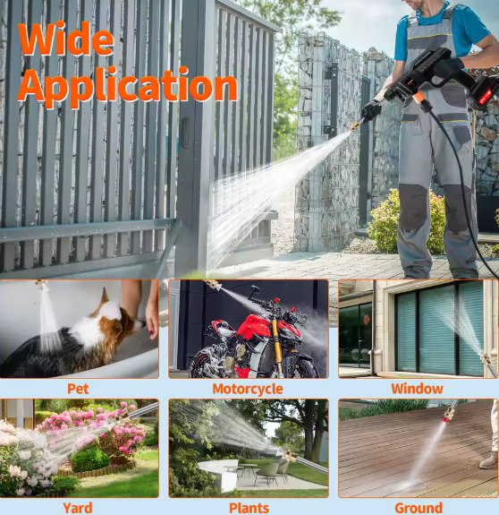 60 Bar Cordless Pressure Washer - Complete Kit